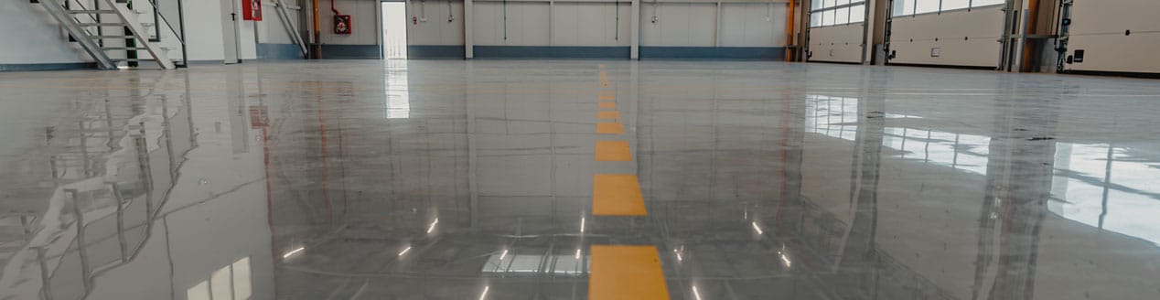 Epoxy Shiny Concrete Floors in Auckland Car Park